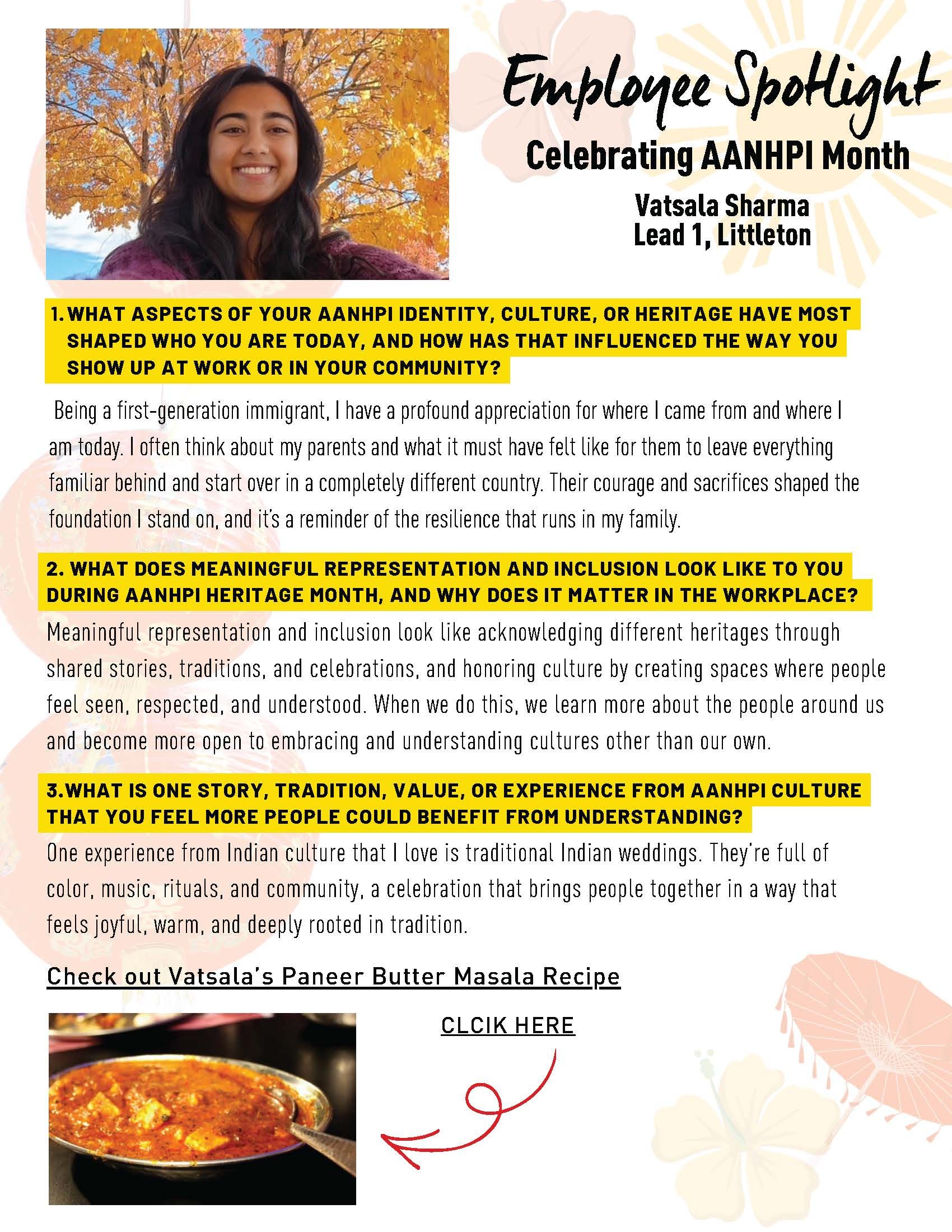 Employee Spotlight - Vatsala 2026